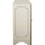 Armoire de rangement luxueuse avec finition champagne, miroirs argentés et cristal pour une utilisation à la maison.