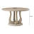 Ducor White Washed Round Dining Table with Pedestal Base