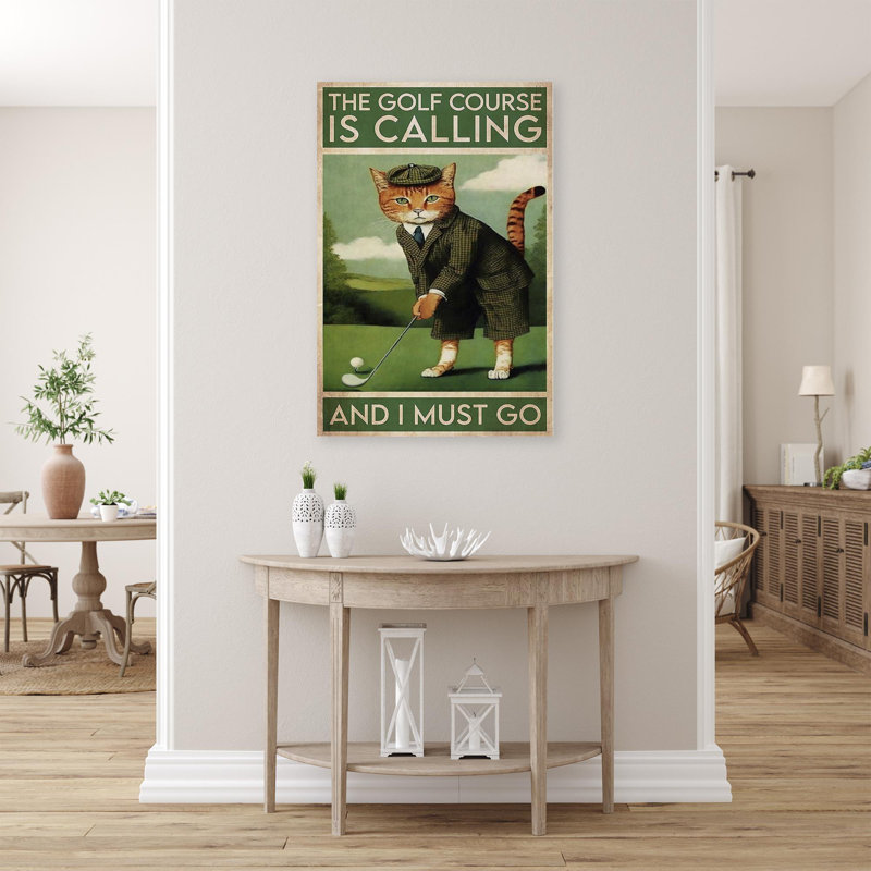 «Attalus The Golf Course Is Calling On», impression, H 36 po x l 24 po x P 1,25 po
