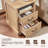 Farmhouse Nightstand with Charging Station and Two Drawers-138257953