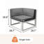 Ensemble de 2 fauteuils de coin d'extérieur en aluminium avec coussins (ensemble de 2)-120950979-120950980