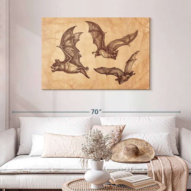 Brampt Bats, 30" H x 45" W