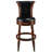 Laiklyn Swivel Solid Wood Bar Stool with PU Upholstered Cushion and Footrest-326704077-326704073