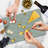Ambesonne Abstract Cutting Board Large Size Pastel Toned Triangles Multicolor