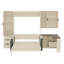 Lit escamotable avec rangement hydraulique, canapé, tablettes et tiroirs, éclairage DEL / USB-697444475