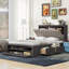 Lit plateforme tapissier Shirae-1342655476