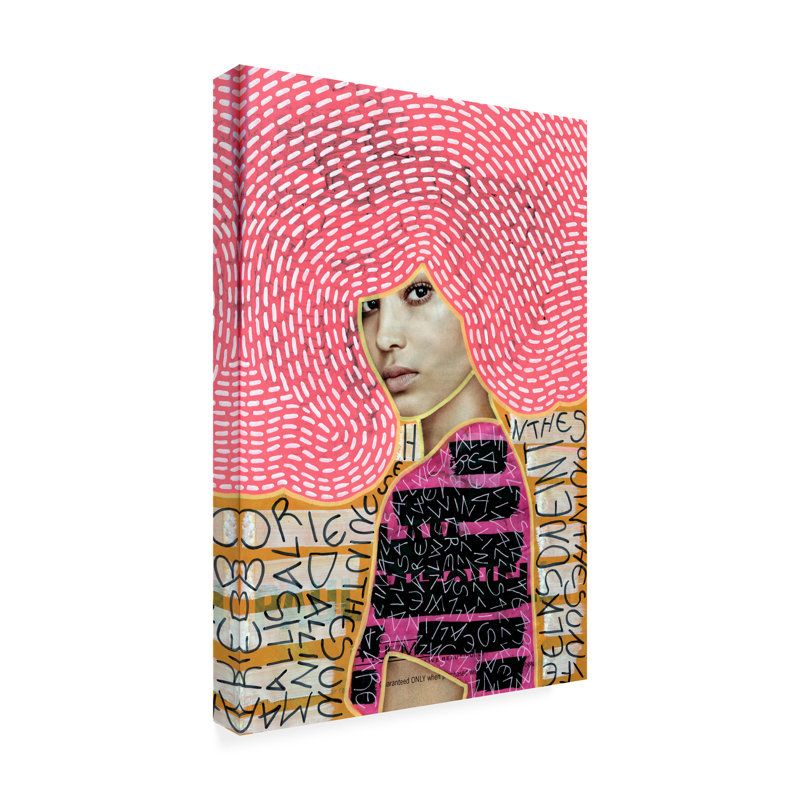 Œuvre sur toile, «Bachelor Naomi Vona Selling Lies Series All In All», H 19 po x l 12 po