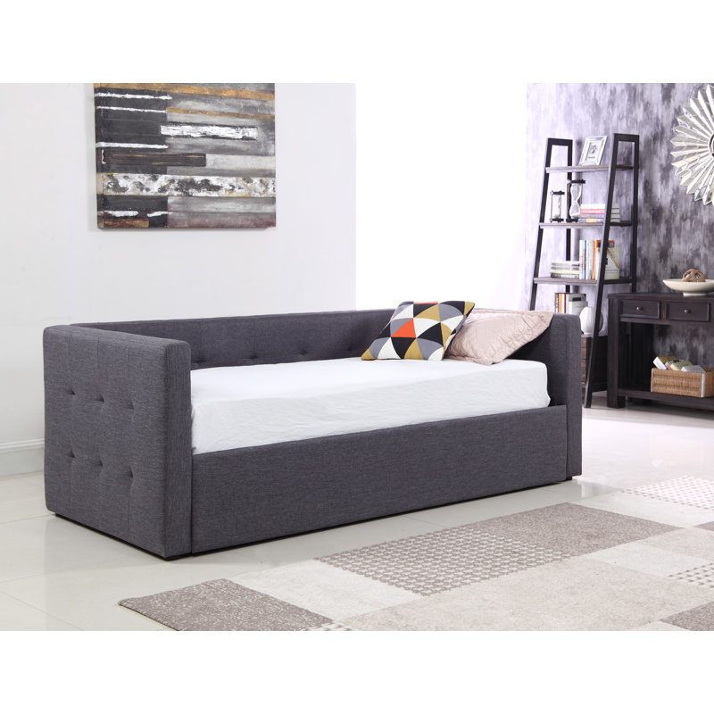 Javion Upholstered Daybed with Trundle