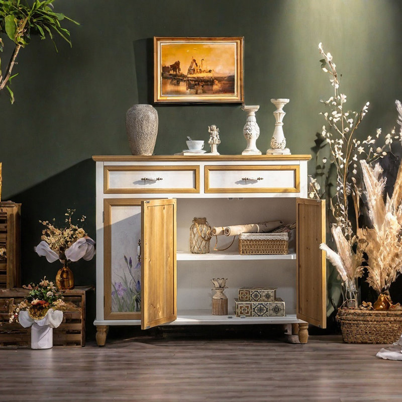 Armoire pastorale peinte