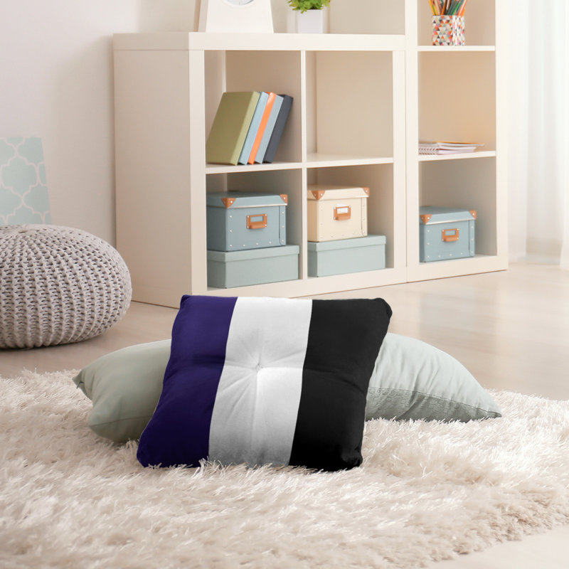 Coussin de sol touffeté baltimore retour, 26 po x 26 po, Blanc