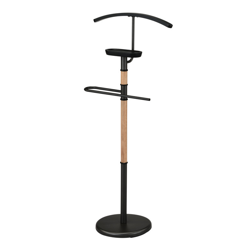 Omari Freestanding Valet Stand, Black