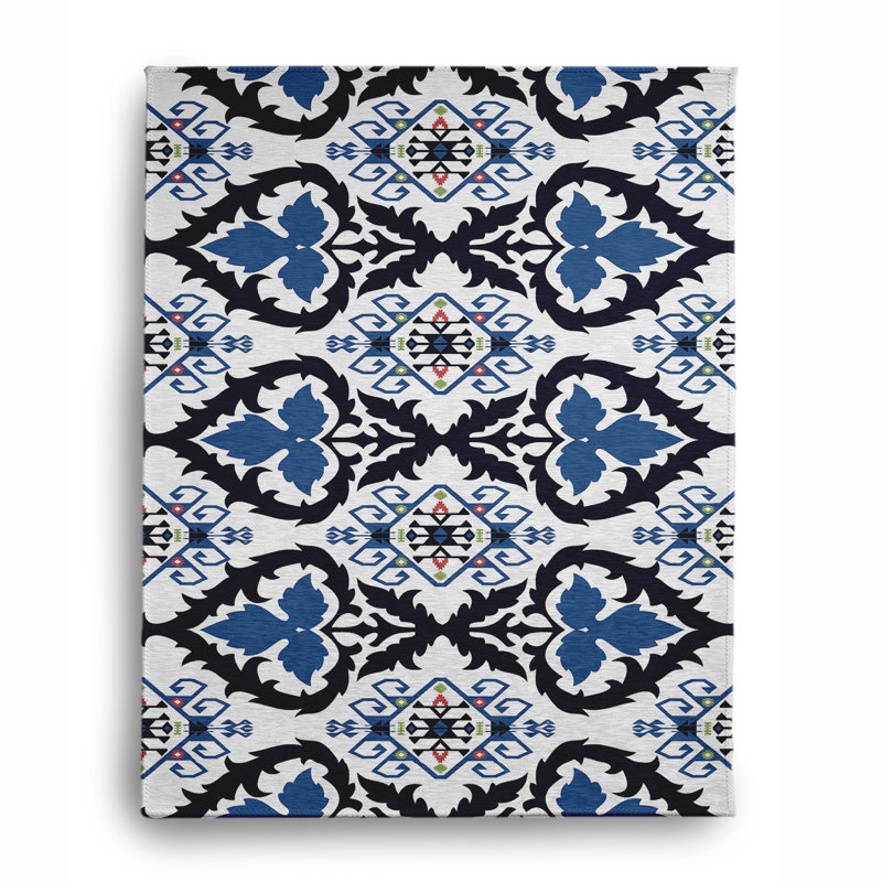 Chenille Oriental Indoor Rug, Rectangle 4' x 6'