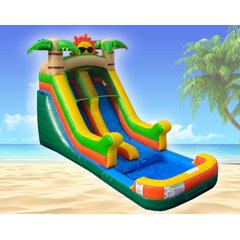 13' H x 20' L Inflatable Tropical Water Slide