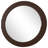 Kolambe 40 X 40 Inch Round Reeding Frame Wall Mirror Brown