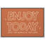 «Enjoy Today», reproduction d'art sur toile encadrée dans la chambre principale-106766940-106766943