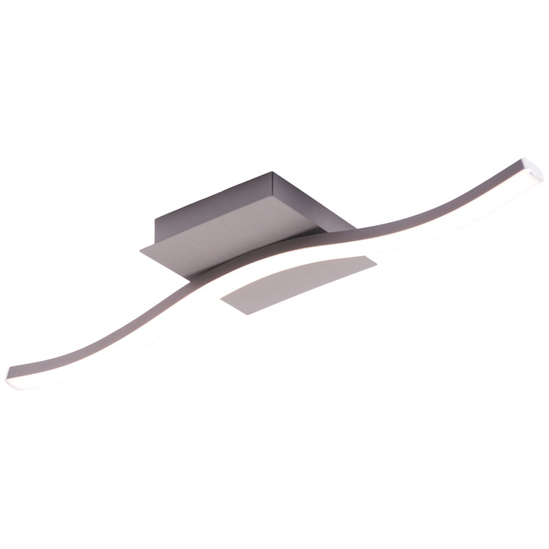 LED Semi Flush Mount, Nickel