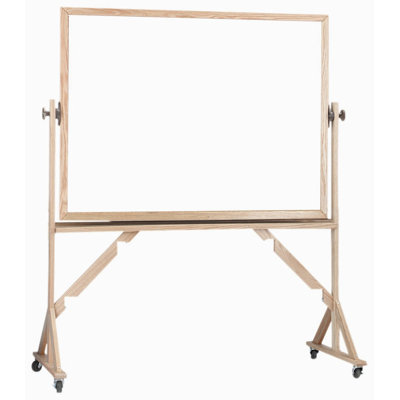 Tableau blanc réversible sur pied