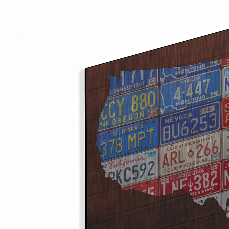 «USA Flag Map» par Design Turnpike, H 16 po x l 24 po