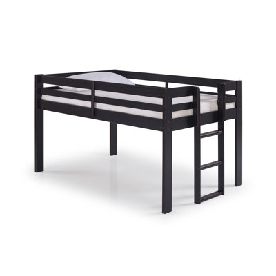 Lit mezzanine simple bas Alaterre Furniture, espresso