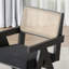 Rattan Dining Chair with Solid Wood Frame-864429668
