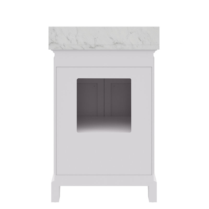 Derby 30'' W Single Vanity, White, 24"