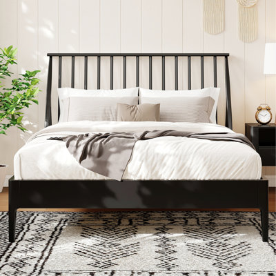 Platform Bed With Tall Headboard
