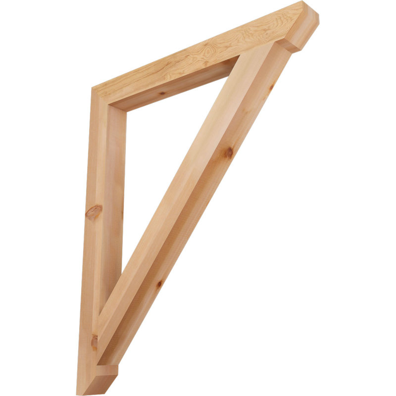 Support latté traditionnel de l 3 1/2 po x P 38 po x H 46 po, cèdre rouge de l'Ouest, Cèdre rouge
