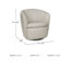 Fauteuil d'appoint pivotant Kierreys