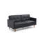 Rosamonde Queen 196cm Faux Leather Convertible Sofa