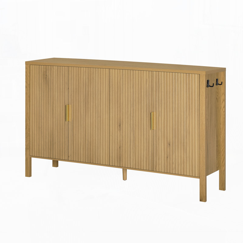 Armoire de rangement 57,5 po Modern, Naturel
