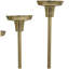 Ensemble de piliers de table en aluminium 3 pièces Isabel-1295111950