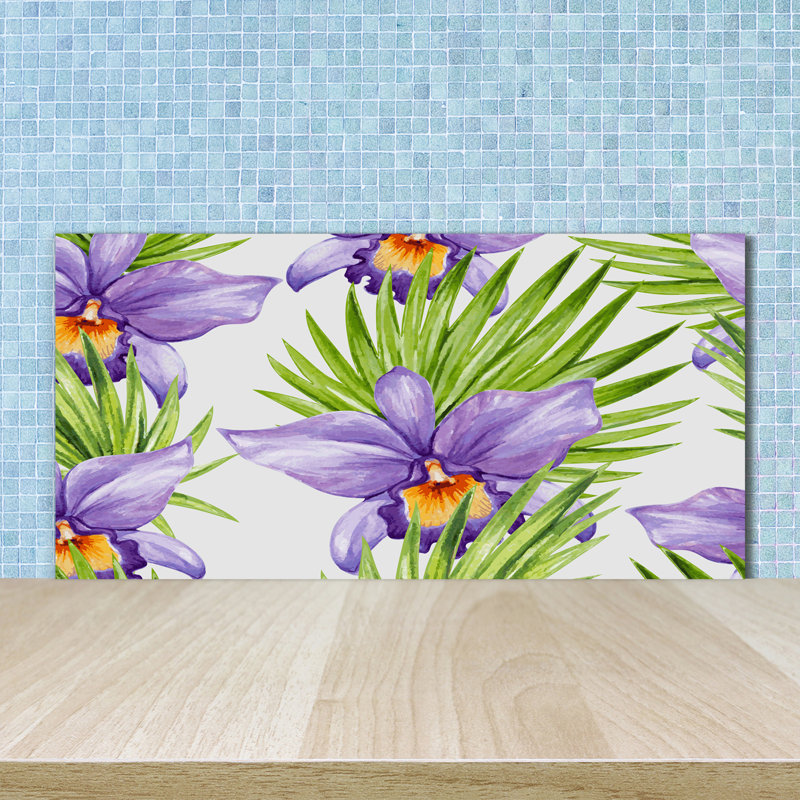 50cm W x 100cm L Glass Peel and Stick Panel