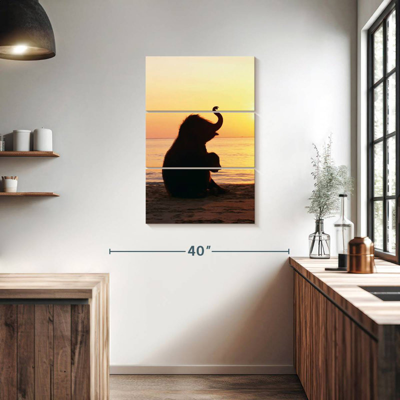 Bébé éléphant Brampt Beach, H 38 po x l 24 po