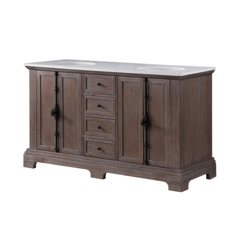 Meuble-lavabo double 60 po Tolliver