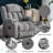 Up To 350 LBS Chenille Power Lift Recliner Chair, Heavy Duty Motion Mechanism With 8-Point Vibration Massage And Lumbar Heating, USB And Type-C Ports, Stainless Steel Cup Holders-1621255898