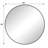Versatile Circular Metal Framed Wall Mirror for Home Decor