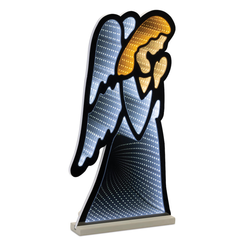 Présentoir lumineux Holiday Angel Ekko, H 24,5 po x l 3 po x P 12 po