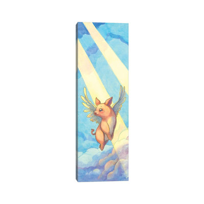 Pigs Might Fly by Might Fly Art & Illustration - Wrapped Canvas Panoramic Print