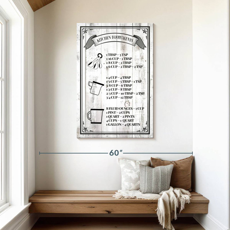 Cooking Chart, 45" H x 30" W