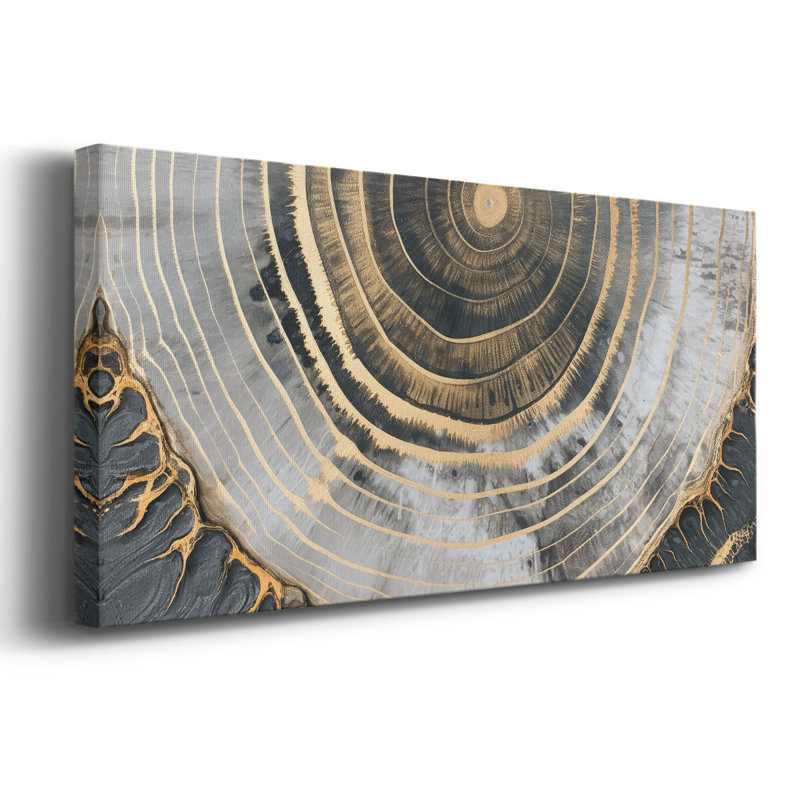 Toile tendue avec châssis abstrait Series # XXIV-Abstract, H 12 po x l 30 po
