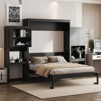 Lit compact avec armoire intégrée, bureau et meuble-lavabo pour les petits espaces et une fonctionnalité maximale