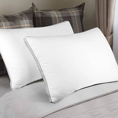 Simmons Square Quilted Jumbo Size Pillow (Single Pack) - 230 TC, 20x28”  Jumbo Bed Pillows - Soft & Supportive Medium Density Back & Side Sleeper