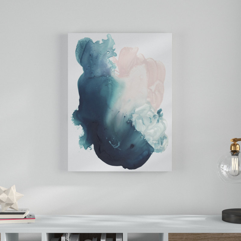 « plongéer i », peinture sur toile tendue, H 19 po x l 14 po x P 2 po