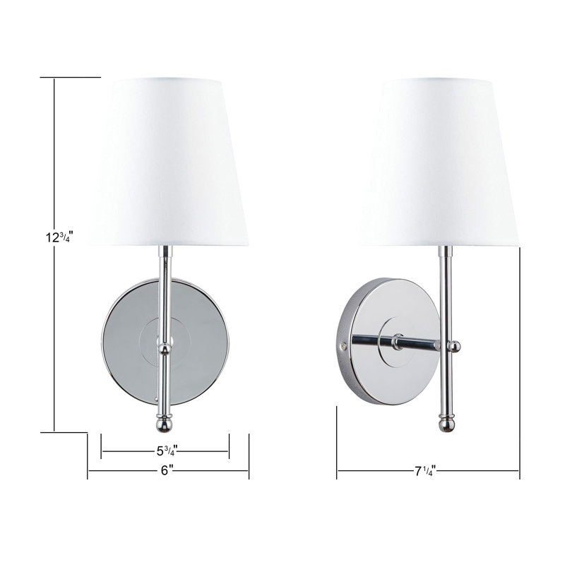 Applique murale Hap, Chrome poli