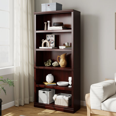 2 Tiers 30" Bookcase, Home Office Storage Floor Standing Bookshelf with Adjustable Shelf