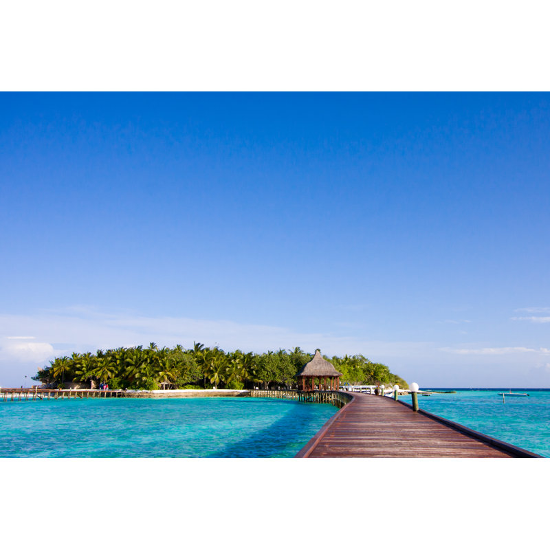 Tropical Island - Wrapped Canvas Print, 30cm H x 46cm W x 3.8cm D