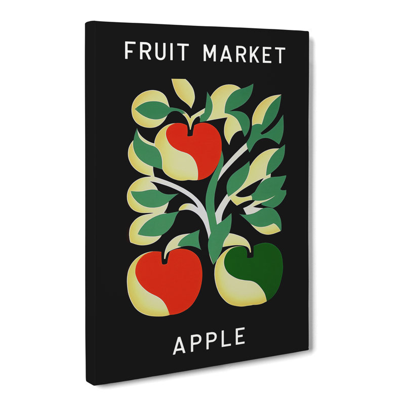 Apple Fruit Market Exhibition Vol.2 - Wrapped Canvas, 60cm H x 40cm W x 3cm D