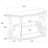 Gretta Merlot 2-Shelf Sofa Console Table