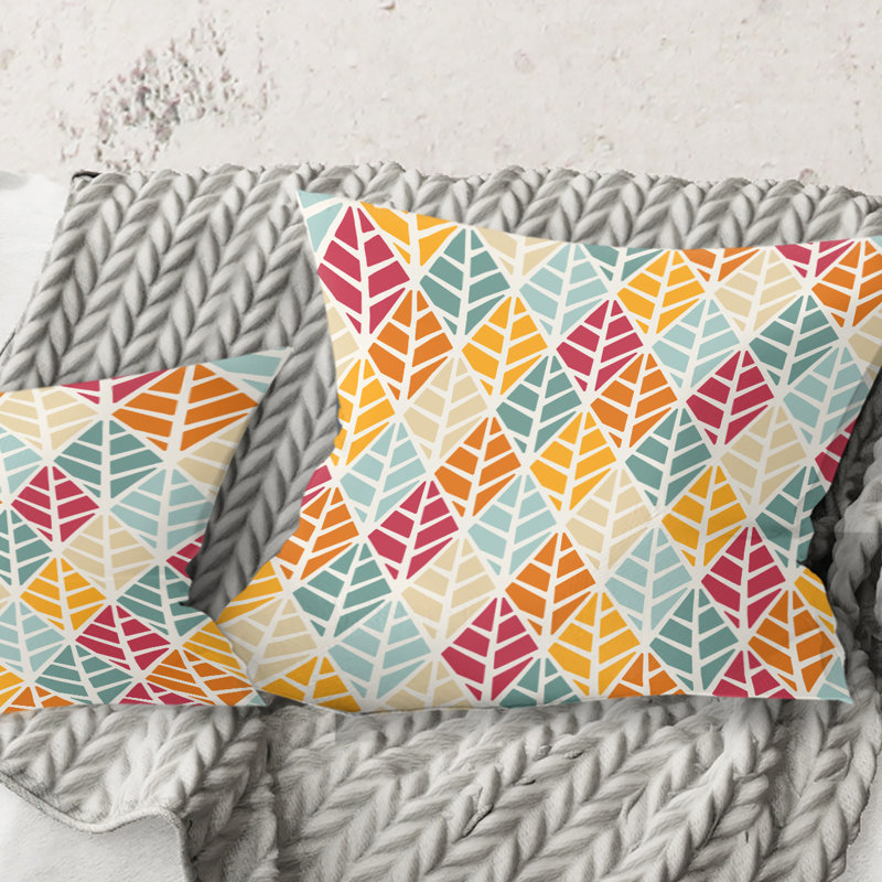 Coussin Diamond Mid-Century, 18 po x 18 po