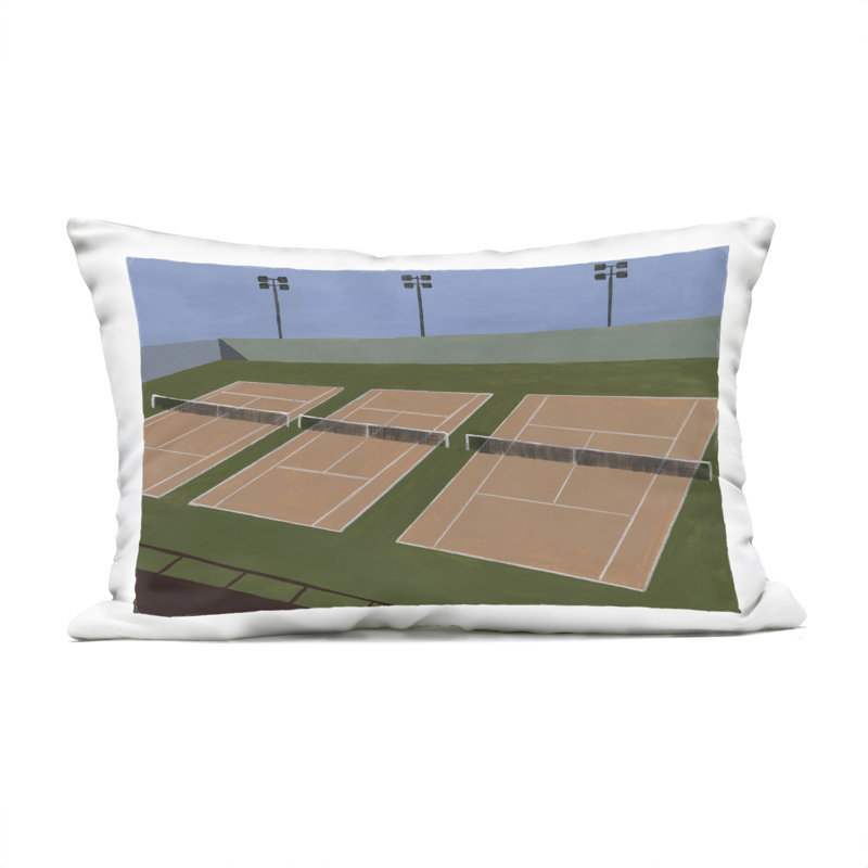 Coussin de tennis pour l'extérieur, imprimé par Michael Willett